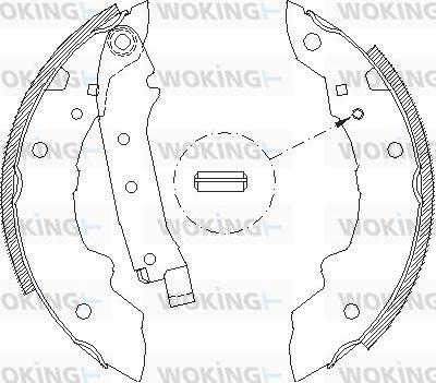 Woking Z4036.01 - Гальмівні колодки autozip.com.ua