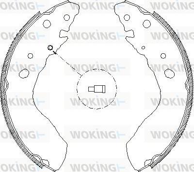 Woking Z4033.00 - Гальмівні колодки autozip.com.ua