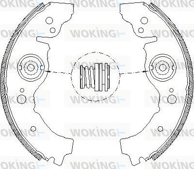 Woking Z4032.00 - Гальмівні колодки autozip.com.ua