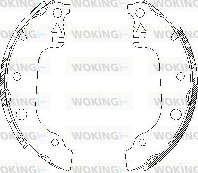 Woking Z4029.00 - Гальмівні колодки autozip.com.ua