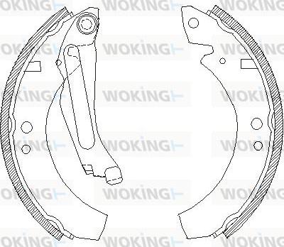 Woking Z4023.00 - Гальмівні колодки autozip.com.ua
