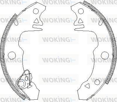 Woking Z4022.00 - Гальмівні колодки autozip.com.ua