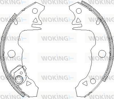 Woking Z4022.01 - Гальмівні колодки autozip.com.ua