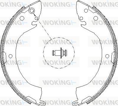 Woking Z4079.00 - Гальмівні колодки autozip.com.ua