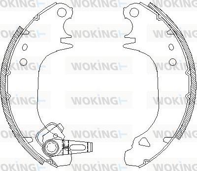 Woking Z4075.00 - Гальмівні колодки autozip.com.ua