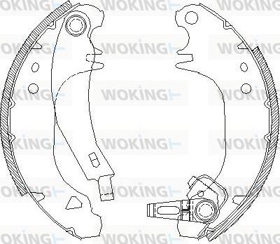Woking Z4075.01 - Гальмівні колодки autozip.com.ua