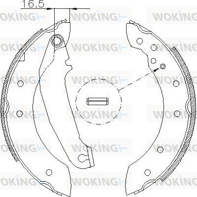 Woking Z4199.00 - Гальмівні колодки autozip.com.ua