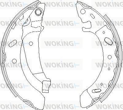 Woking Z4194.01 - Гальмівні колодки autozip.com.ua