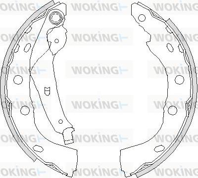 Woking Z4195.00 - Гальмівні колодки autozip.com.ua