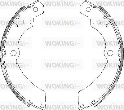 Woking Z4196.00 - Гальмівні колодки autozip.com.ua