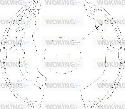 Woking Z4193.00 - Гальмівні колодки autozip.com.ua