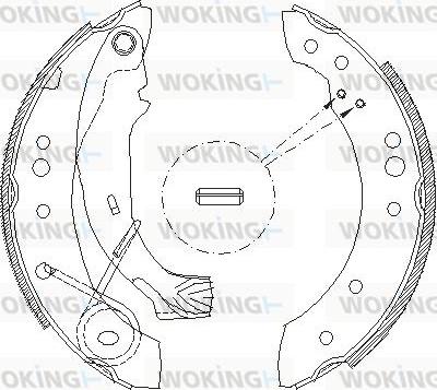 Woking Z4149.00 - Гальмівні колодки autozip.com.ua