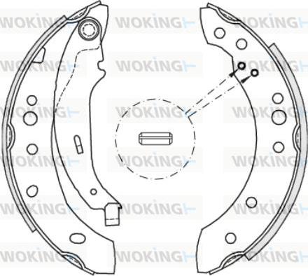 Woking Z4149.02 - Гальмівні колодки autozip.com.ua