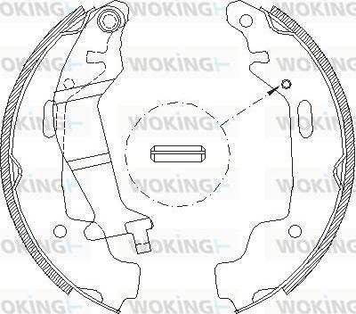 Woking Z4145.00 - Гальмівні колодки autozip.com.ua