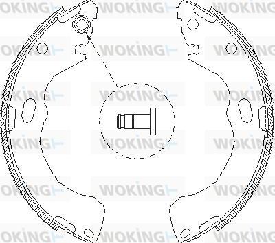 Woking Z4146.00 - Гальмівні колодки autozip.com.ua