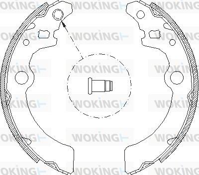 Woking Z4143.00 - Гальмівні колодки autozip.com.ua