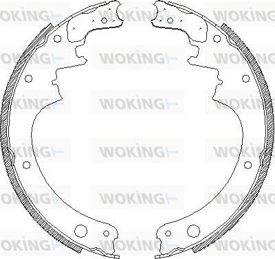 Woking Z4142.00 - Гальмівні колодки autozip.com.ua