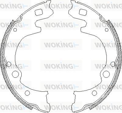 Woking Z4150.00 - Гальмівні колодки autozip.com.ua