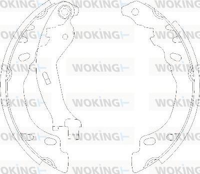 Woking Z4158.00 - Гальмівні колодки autozip.com.ua