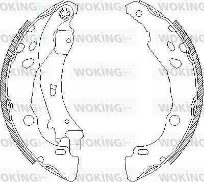 Woking Z4152.01 - Гальмівні колодки autozip.com.ua