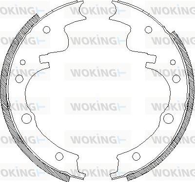 Woking Z4104.00 - Гальмівні колодки autozip.com.ua