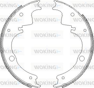 Woking Z4105.00 - Гальмівні колодки autozip.com.ua