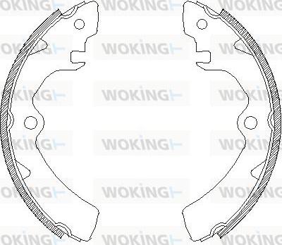 Woking Z4106.00 - Гальмівні колодки autozip.com.ua