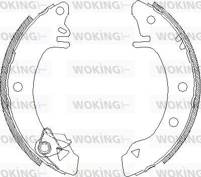 Woking Z4100.00 - Гальмівні колодки autozip.com.ua