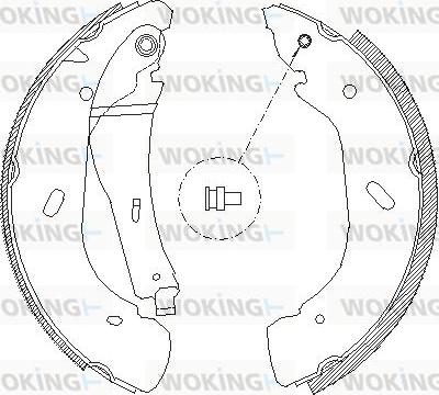 Woking Z4108.00 - Гальмівні колодки autozip.com.ua