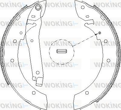 Woking Z4103.00 - Гальмівні колодки autozip.com.ua