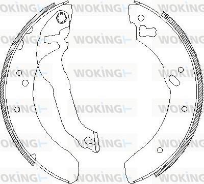 Woking Z4114.00 - Гальмівні колодки autozip.com.ua