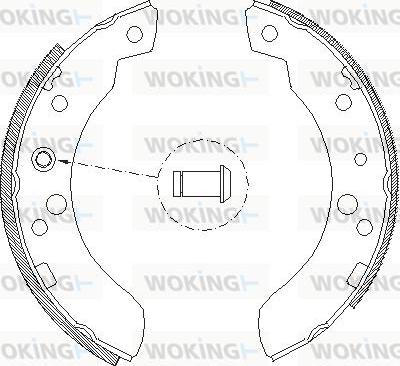 Woking Z4111.00 - Гальмівні колодки autozip.com.ua