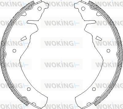 Woking Z4118.00 - Гальмівні колодки autozip.com.ua