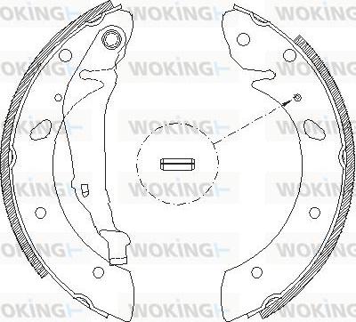 Woking Z4113.00 - Гальмівні колодки autozip.com.ua