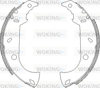 Woking Z4180.00 - Гальмівні колодки autozip.com.ua