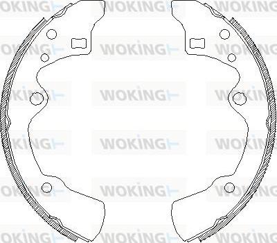 Woking Z4183.00 - Гальмівні колодки autozip.com.ua