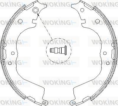 Woking Z4134.00 - Гальмівні колодки autozip.com.ua