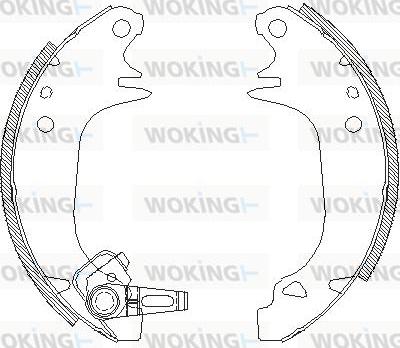 Woking Z4130.00 - Гальмівні колодки autozip.com.ua