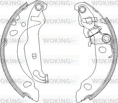 Woking Z4138.00 - Гальмівні колодки autozip.com.ua