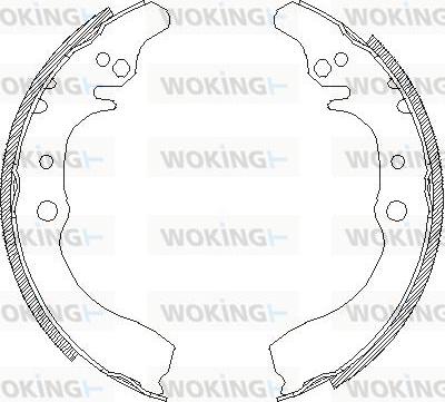 Woking Z4133.00 - Гальмівні колодки autozip.com.ua