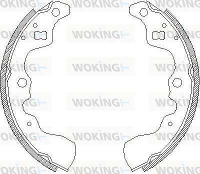 Woking Z4132.00 - Гальмівні колодки autozip.com.ua