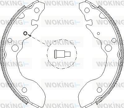 Woking Z4124.00 - Гальмівні колодки autozip.com.ua