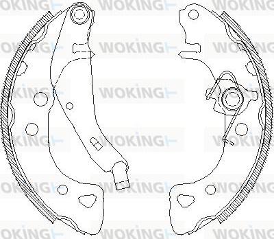 Woking Z4126.01 - Гальмівні колодки autozip.com.ua