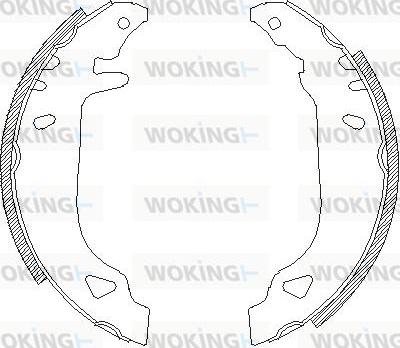 Woking Z4179.00 - Гальмівні колодки autozip.com.ua