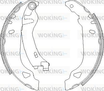 Woking Z4179.01 - Гальмівні колодки autozip.com.ua