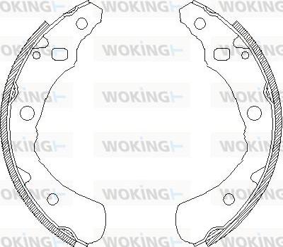 Woking Z4174.00 - Гальмівні колодки autozip.com.ua