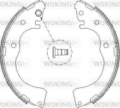 Woking Z4171.00 - Гальмівні колодки autozip.com.ua