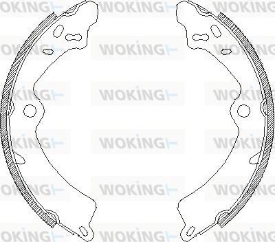 Woking Z4349.00 - Гальмівні колодки autozip.com.ua