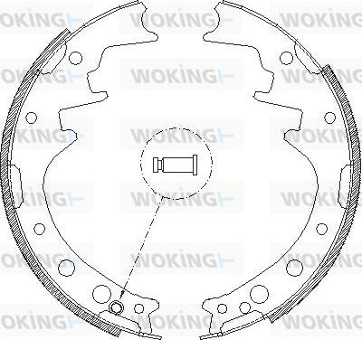 Woking Z4346.00 - Гальмівні колодки autozip.com.ua