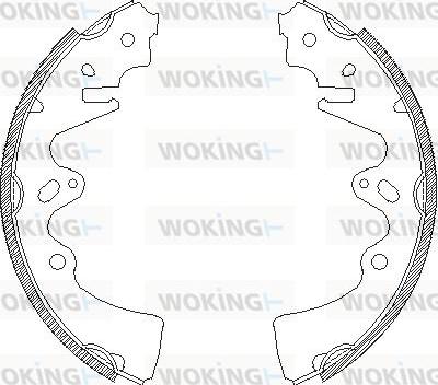 Woking Z4348.00 - Гальмівні колодки autozip.com.ua